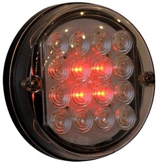 &oslash; 100 mm Rear- Brake- Indicator lamp, glear glass, LED