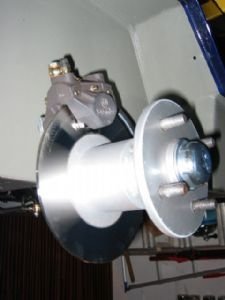 Hub with 200mm stainless steel disc