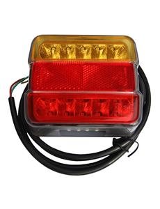 Tail light, LED, Red / Orange, 110x97mm, Li + Re
