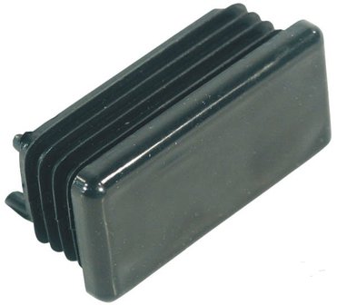 Square ribbed insert from 40x20mm Black