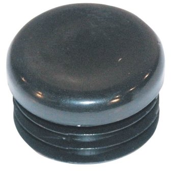 Round ribbed insert, size from 16mm black