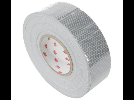 Reflection tape Red, 50mm x 50mtr.