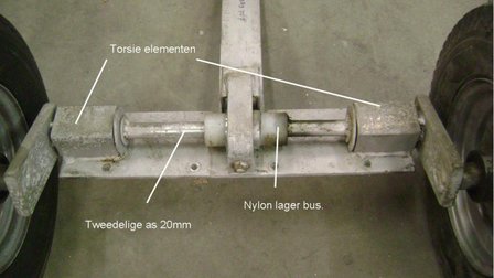 Torsion rubber &oslash; 16 mm p/cm.