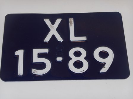 Motor plate blue, 210x143mm. (Only for Netherlands)