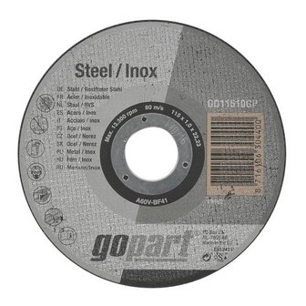 Grinding disc flat 115x1,0mm