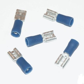 Plug flat, female, blue, 542 1,5-2,5mm&sup2;