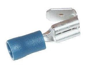 Plug flat, female, blue, Dupli, 1,5-2,5mm&sup2;