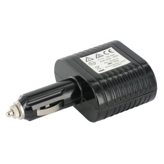 2-pin plug, connection adapter, 1-2 black plastic.