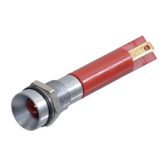 Indicator lamp Red, LED, 9,5mm