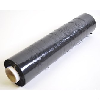Plastic packaging Stretch Black foil, 50cmx300mtr. 0,02mm