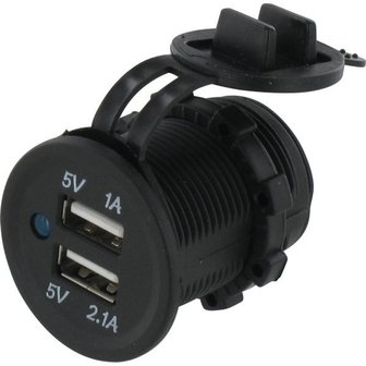 - USB converter 12/24 V flush.