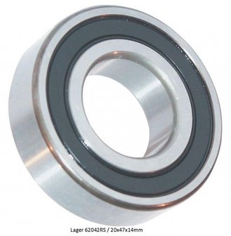 6006 2RS Bearing, Deep groove ball bearing 55x30x13 mm