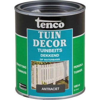 Garden Stain Tuindecor stain opaque anthracite 1 Ltr.