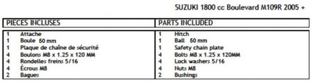 1800 Suzuki Intruder / Boulevard M109R 2005+ Chrome, 1328-196