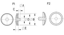 Sealing cap, for 5mm Blind rivet.