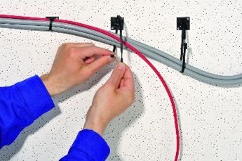 Cable Ties Holder til 2,5-4,8 mm wide, black