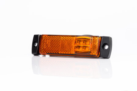 Side reflector + LED lamp Orange, 130mm.