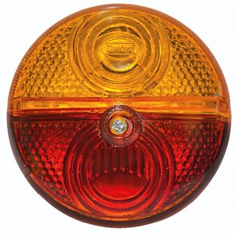 Rear lamp red/yellow round &oslash; 81,5mm Dasteri