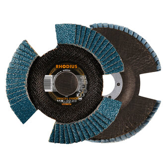 Flap disc Vision 125 mm, with see-through opening.