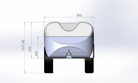 JM1000 Trailer 1000 Ltr.