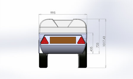 JM1000 Trailer 1000 Ltr.