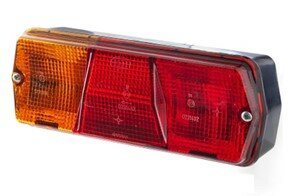 Taillight glass Left Hella 201x76 mm, 3-function, including EZS, LEFT