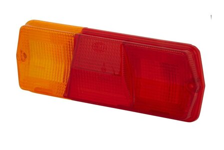 Taillight glass Left Hella 201x76 mm, 3-function, including EZS, LEFT