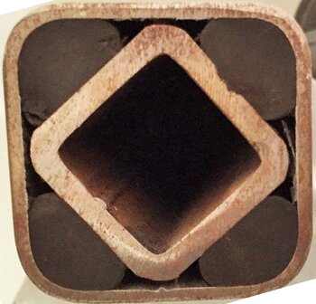 Torsion rubber &oslash; 16 mm p/cm.