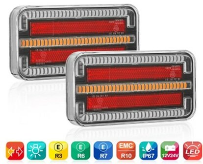 - Taillight Dynamic LED, Right and Left,