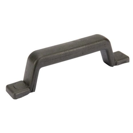 Handle, rubber with Steel plate, 186,5mm
