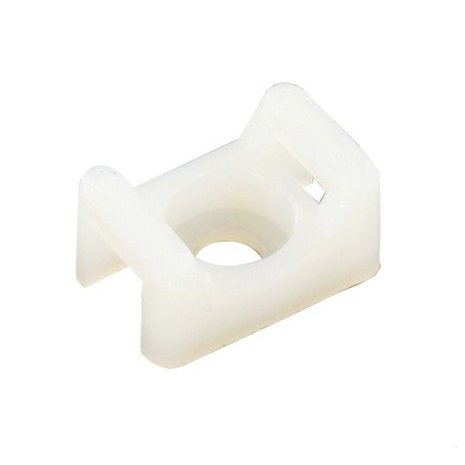 Cable Ties Holder til 4,8 mm wide, screw, white.