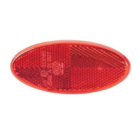 Reflector oval 101,6x45mm Red