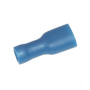Plug flat, female, blue, insulated, 1,5-2,5mm²
