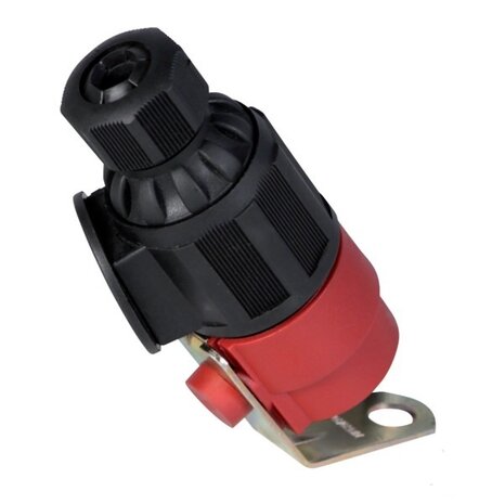 Plug holder red plastic.