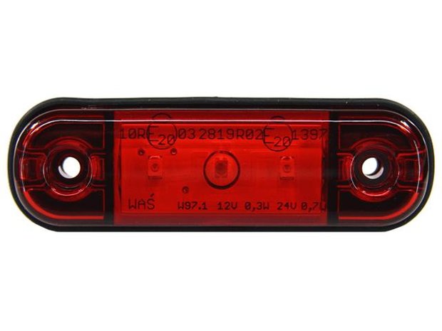 - Red Side- Rear marker lamp 3xLED 85x26mm WAS