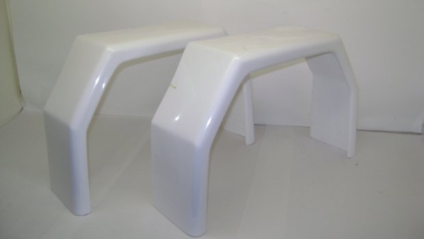 Mudguard polyester TM350 White