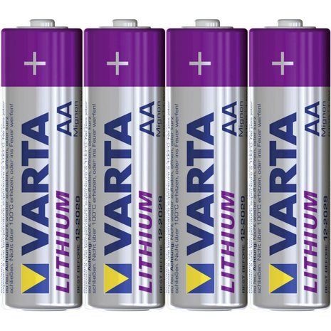 Batterij Lithium professional 9 volt, Varta.