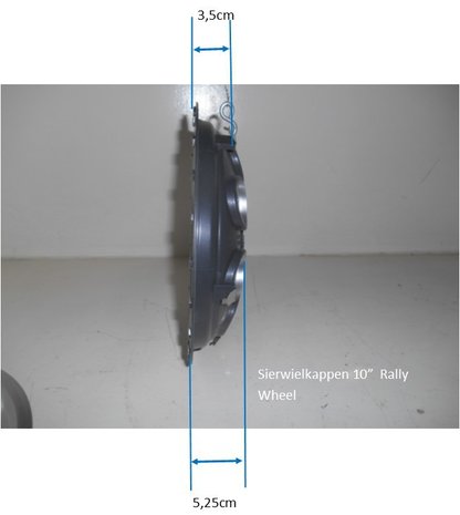 10" RALLY Wheel cover Silver/Metallic 10"