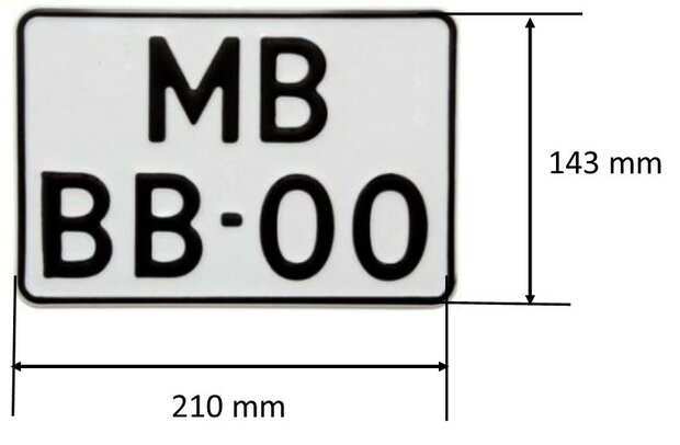 Motor plate, Only for Netherlands.