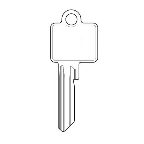 Loose key Protex flap lock -373 series, no number.